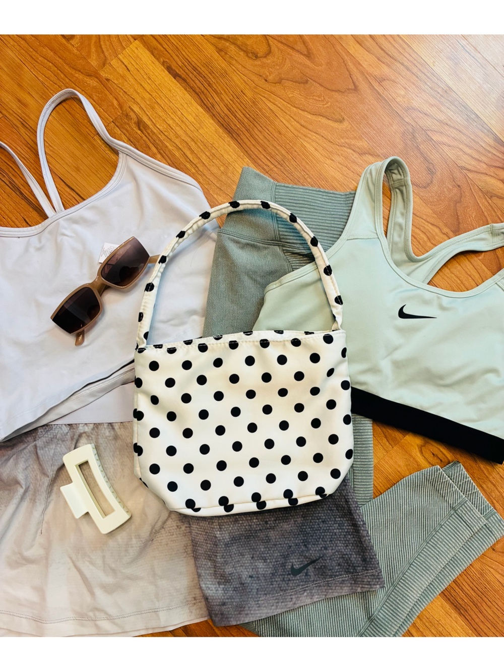 Nike Aerie Activewear Bundle Gym Bag Pilates Set Athleisure Capsule Clean Girl 7 - Picture 5 of 10